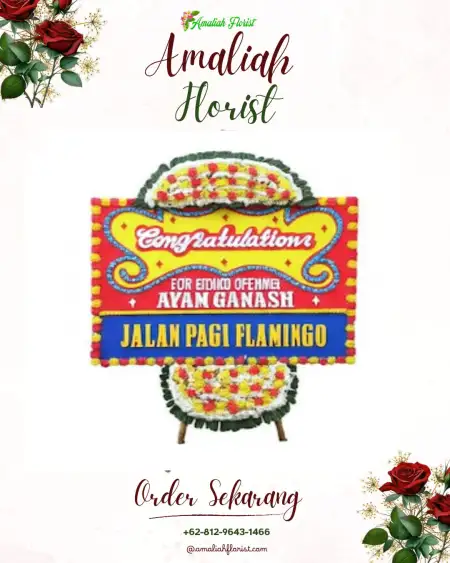 Sewa Papan Bunga Salem